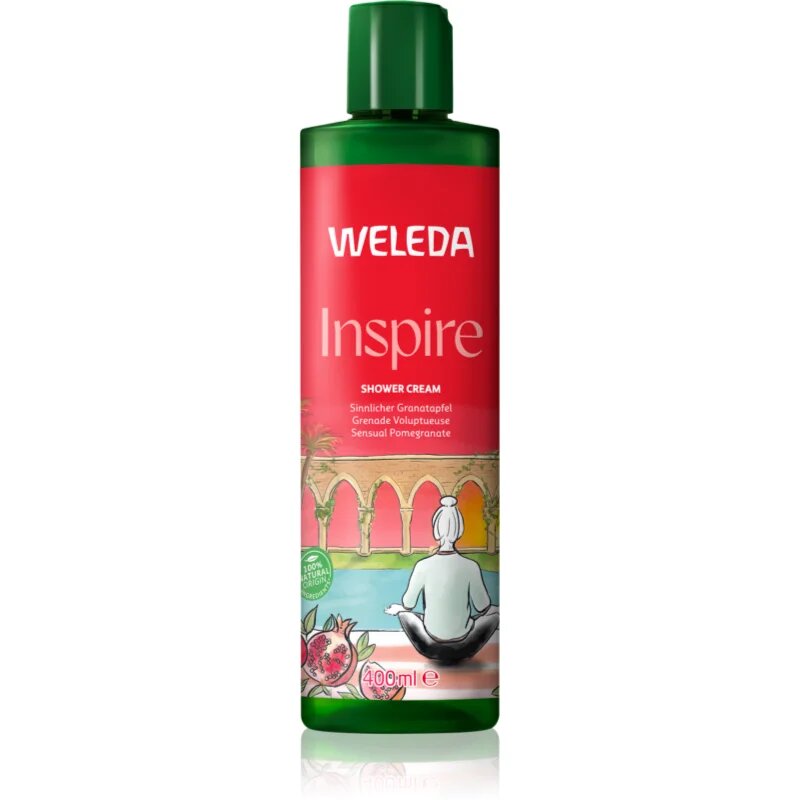 Weleda Inspire crema pentru dus regeneratoare Pomegranate Orange and Vanilla 400 ml