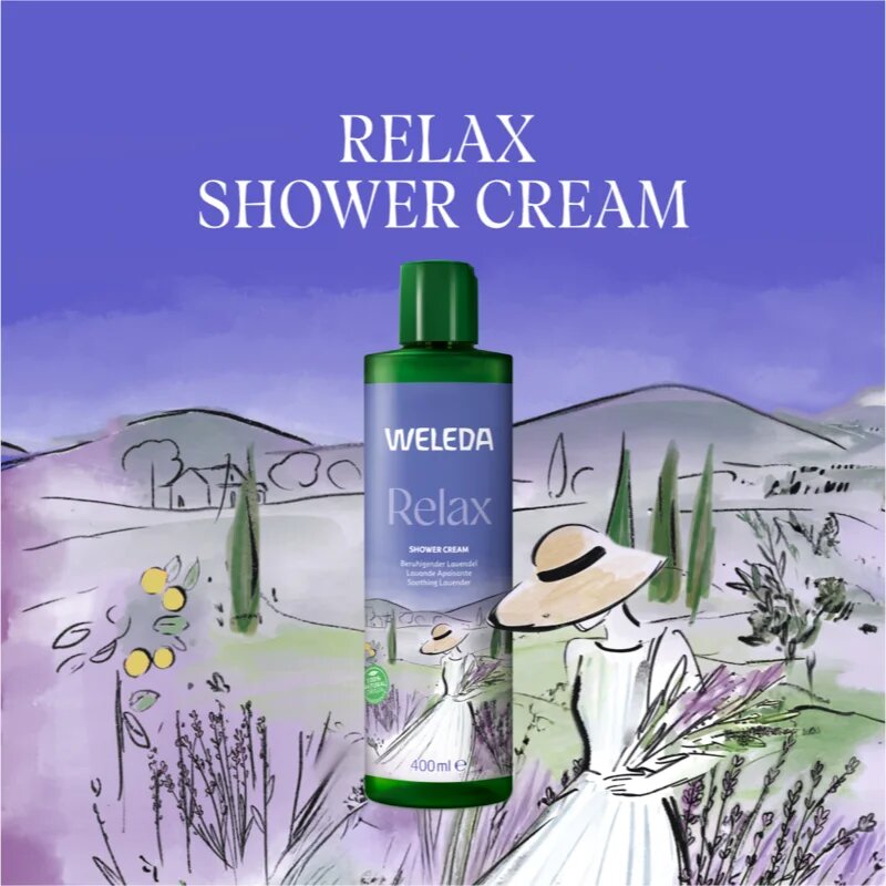 Weleda Relax cremă de duș relaxantă Levander 400 ml