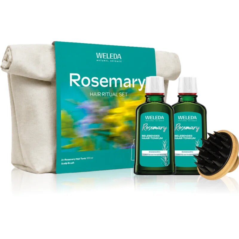 Weleda Rosemary Hair Ritual set cadou pentru un scalp sanatos