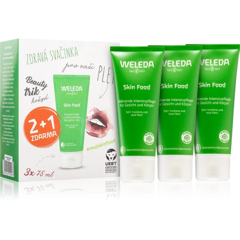 Weleda Skin Food crema universala hranitoare cu ierburi pentru piele foarte uscata 3x75 ml