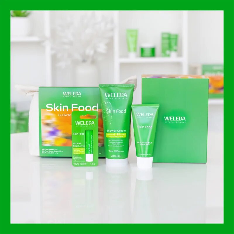 Weleda Skin Food Glow Ritual set cadou pentru luminozitate si hidratare
