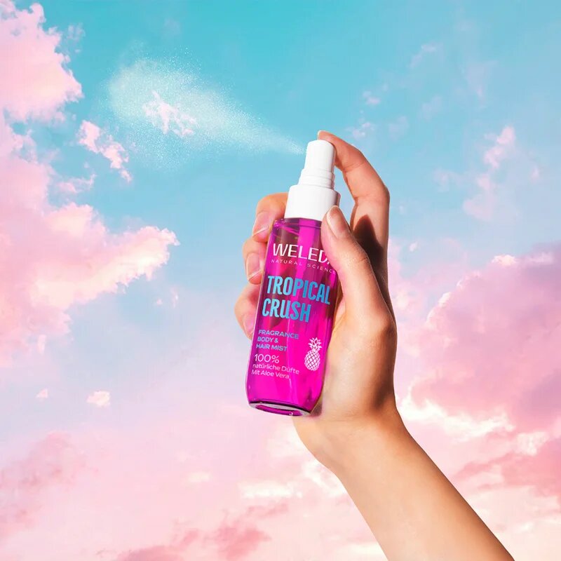 Weleda Tropical Crush spray parfumat pentru corp și păr pentru femei 95 ml