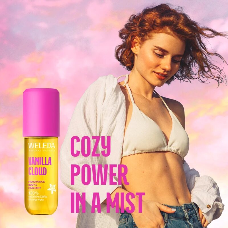 Weleda Vanilla Cloud spray parfumat pentru corp și păr pentru femei 95 ml