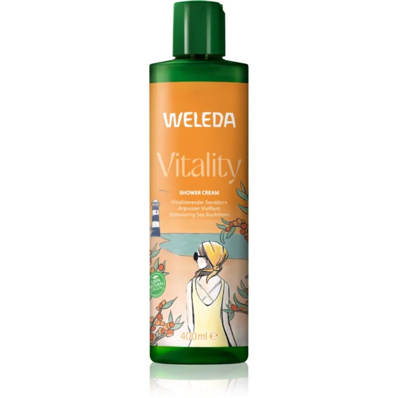 Weleda Vitality cremă de duș energizantă Sea ​​buckthorn Grapefruit and Mandarin 400 ml