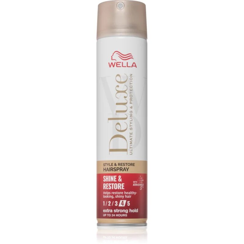 Wella Deluxe Shine & Restore fixativ cu fixare puternică pentru volum 250 ml