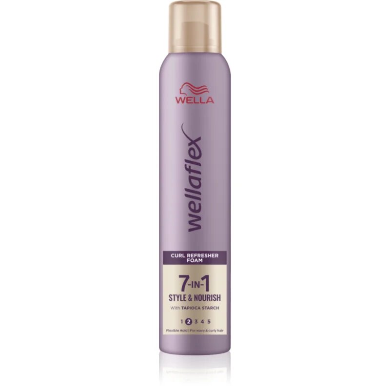 Wella flex 7in1 spumă fixatoare pentru onduleuri extreme 200 ml