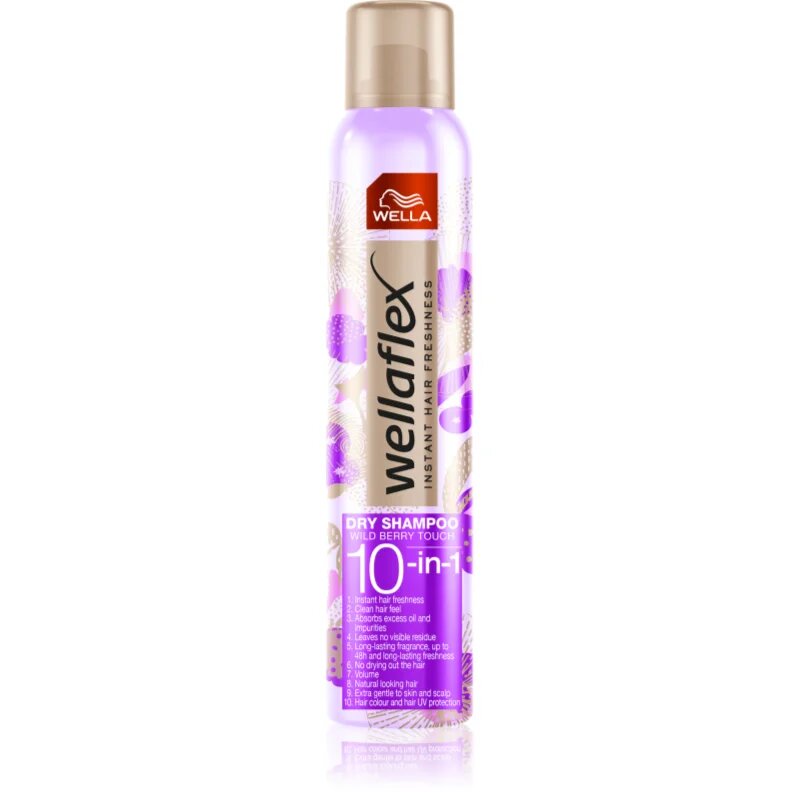 Wella flex Wild Berry Touch sampon uscat cu parfum floral delicat 180 ml