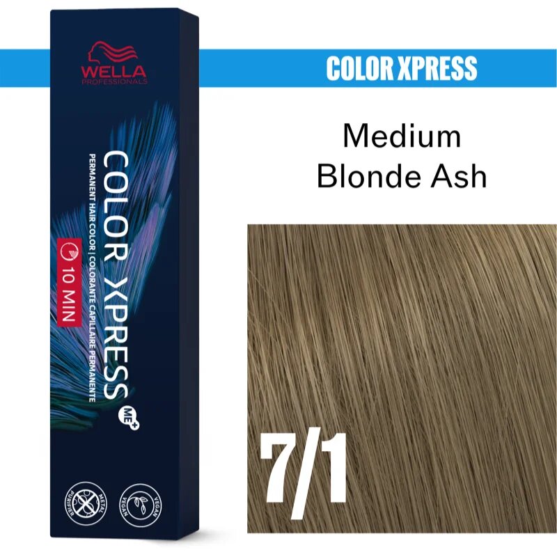 Wella Professionals Color Xpress culoare par culoare Medium Blonde Ash 7/1 60 ml