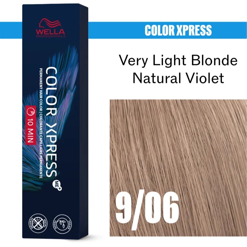 Wella Professionals Color Xpress culoare par culoare Very Light Blonde Natural Violet 9/06 60 ml