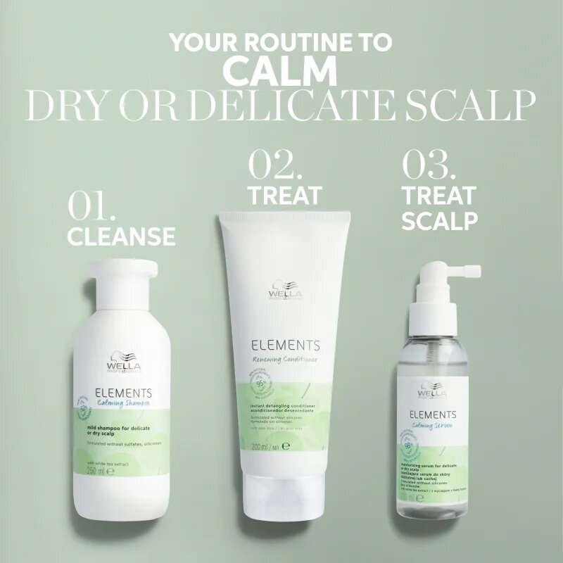 Wella Professionals Elements Calming sampon cu efect calmant pentru piele sensibila 1000 ml