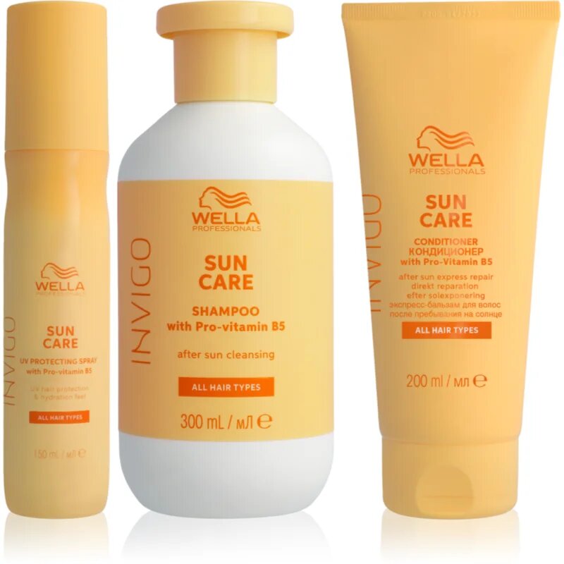 Wella Professionals Invigo Sun Bundle set pentru par expus la soare 3 buc