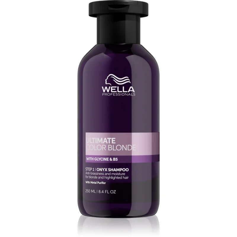 Wella Professionals Ultimate Color Blonde Shampoo șampon pentru neutralizarea tonurilor de galben pentru iluminarea părului sau pentru părul cu șuvițe