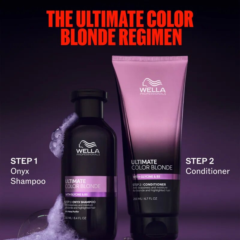 Wella Professionals Ultimate Color Blonde Shampoo șampon pentru neutralizarea tonurilor de galben pentru iluminarea părului sau pentru părul cu șuvițe