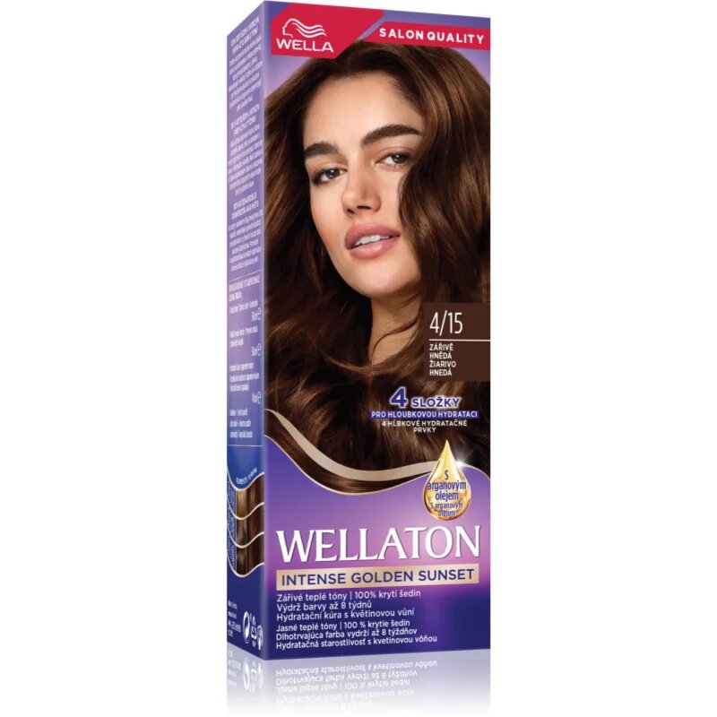 Wella ton Intense Golden Sunset Culoare permanenta pentru par cu ulei de argan 1 buc