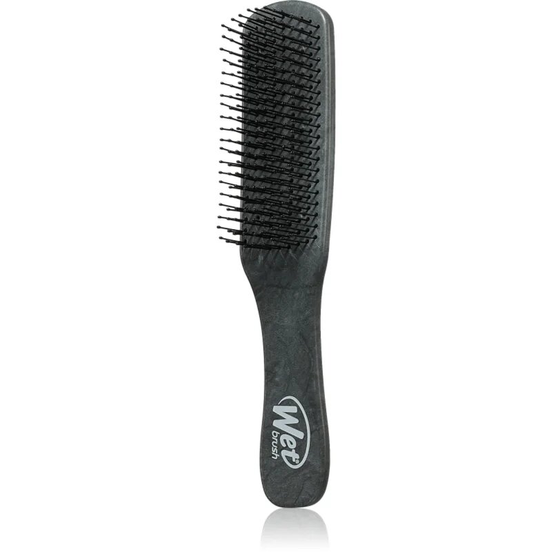 Wet Brush Detangler Brown Leather perie de par pentru barbati Black 1 buc