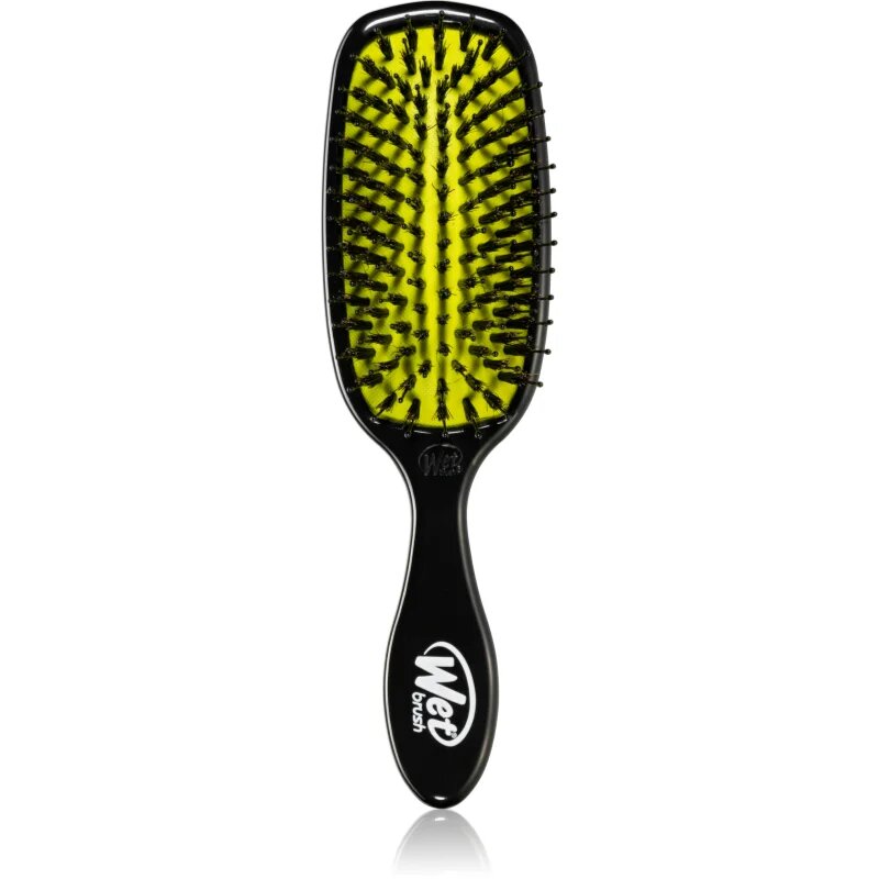 Wet Brush Shine Enhancer perie pentru un par stralucitor si catifelat Black-Yellow 1 buc