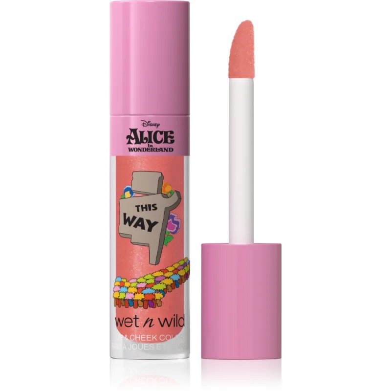 Wet n Wild Alice in Wonderland balsam de buze și Blush culoare This Way 6.5 ml
