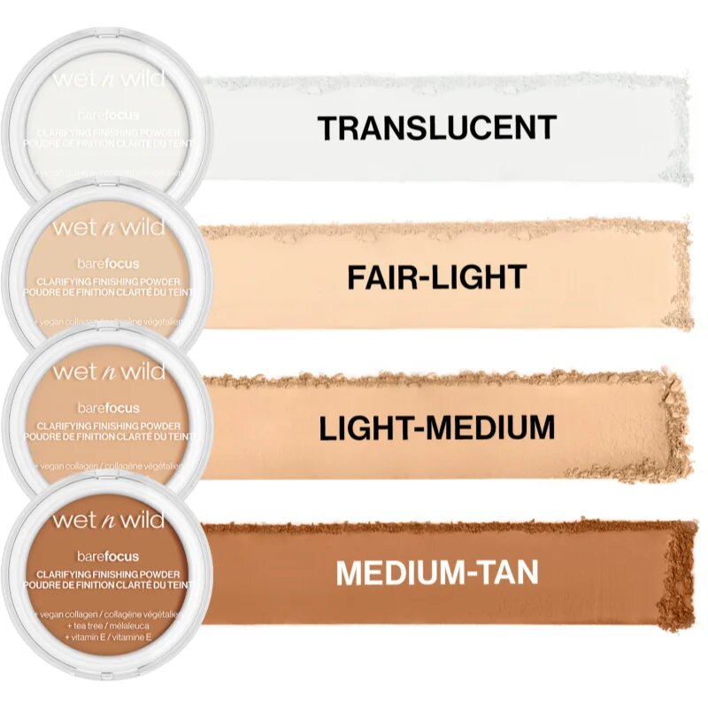 Wet n Wild BareFocus Clarifying Finishing Powder pudra matuire culoare Light/Medium 6 g