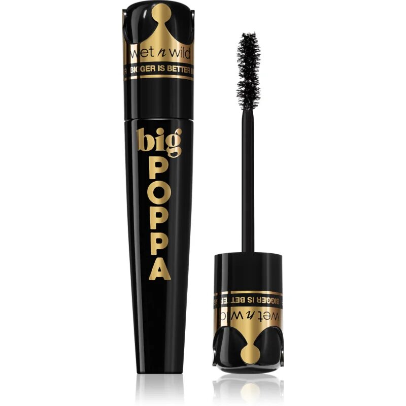 Big Poppa rimel pentru volum extrem și culoare intensă culoare Blackest Black 10 ml