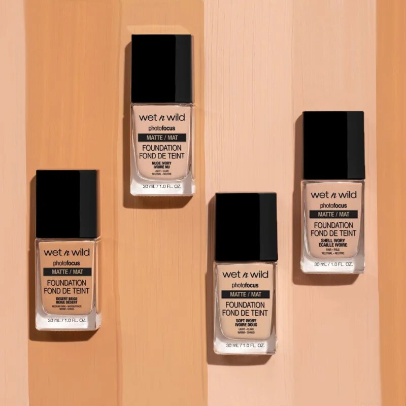 Wet n Wild PhotoFocus Make-up lichid matifiant culoare Soft Ivory 30 ml