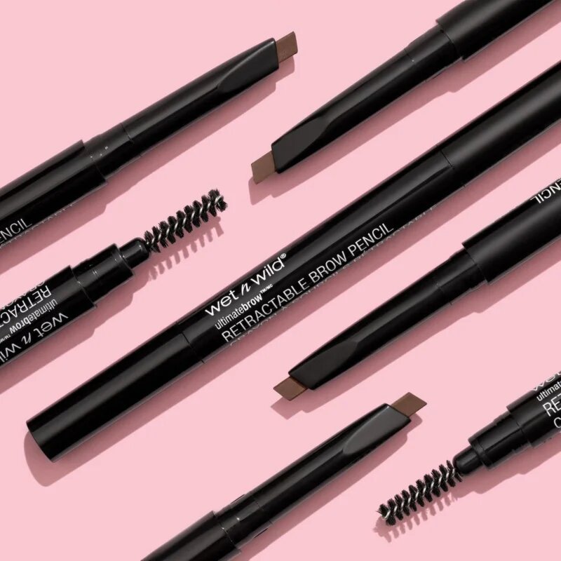 Wet n Wild Ultimate Brow creion dermatograf cu două capete pentru sprâncene cu pensula culoare Taupe 0.2 g