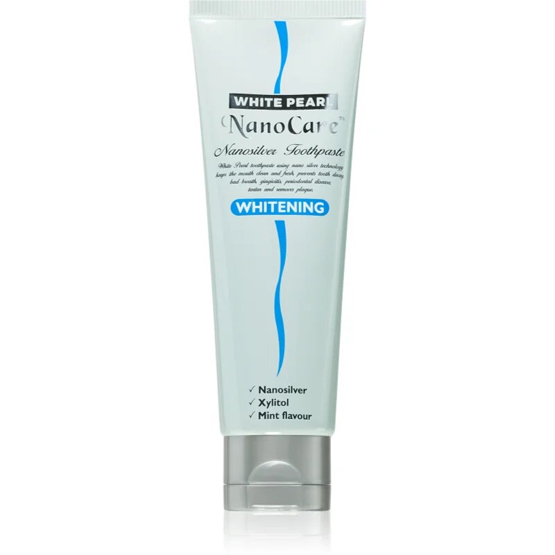 White Pearl NanoCare Whitening Pastă de dinți cu nanoparticule de argint impotriva petelor de pe smalțul dinților 100 g