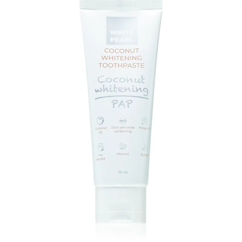 White Pearl PAP Coconut Whitening pasta de dinti pentru albire 75 ml