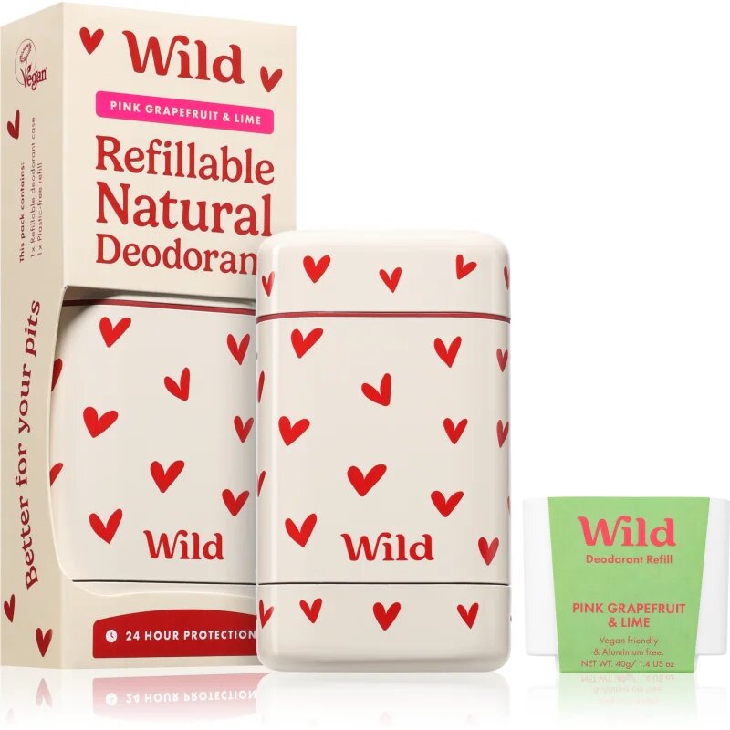 Wild Pink Grapefruit & Lime Heart Case deodorant stick cu sac 40 g