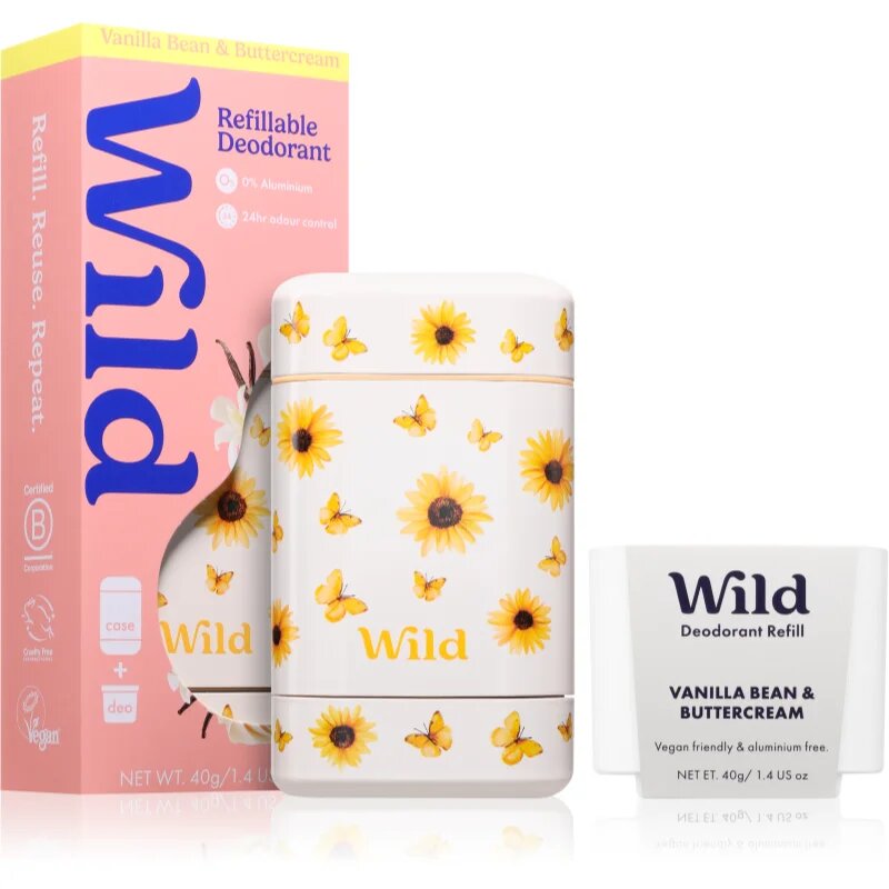Wild Vanilla Bean Buttercream Sunflower Case deodorant stick cu sac 40 g
