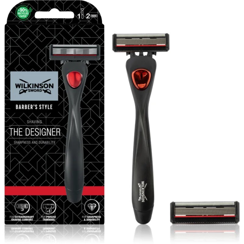 Wilkinson Sword Barber's Style The Architect aparat de ras + rezervă 2 pc