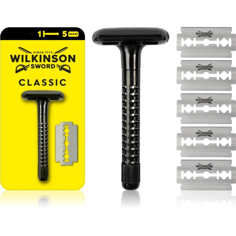 Wilkinson Sword Classic aparat de ras + lame de rezervă 5 pc