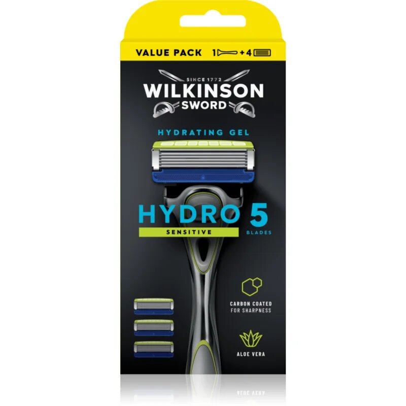 Wilkinson Sword Hydro5 Sensitive aparat de ras + rezervă 4 pc