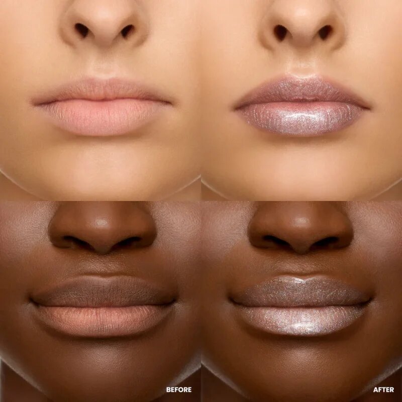 WONDERSKIN Wonder Blading Top Gloss lip gloss cu particule stralucitoare culoare Silver Glitter 4 ml
