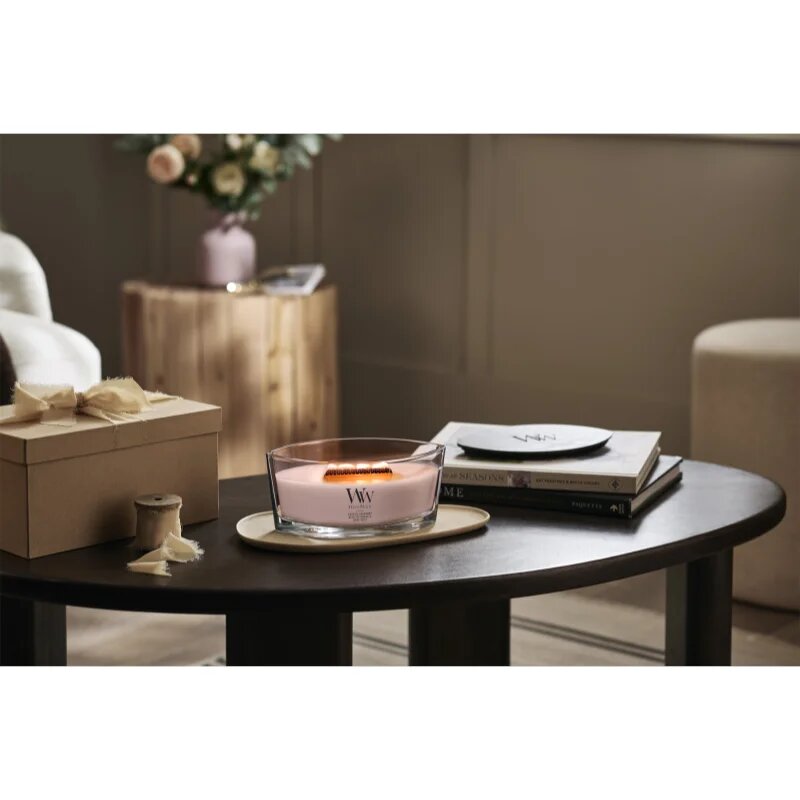 Woodwick Coastal Sunberry lumânare parfumată cu fitil din lemn 453.6 g