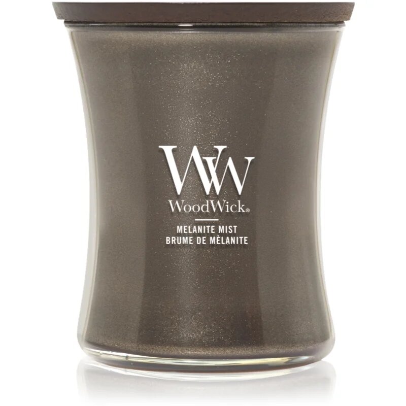 Woodwick Precious Metals Melanite Mist lumânare parfumată 275 g