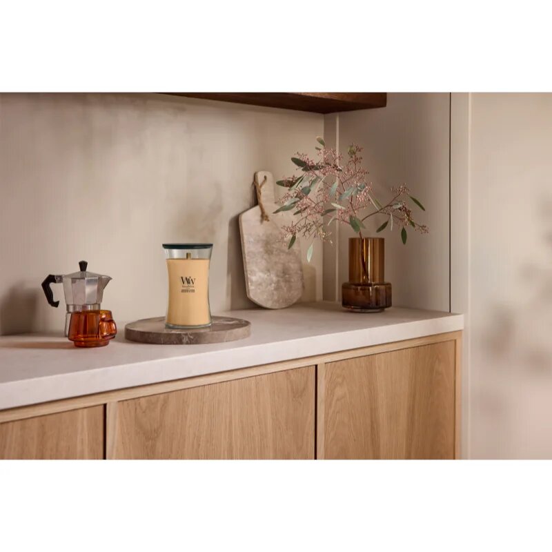 Woodwick Tangerine & Citron lumânare parfumată cu fitil din lemn 610 g