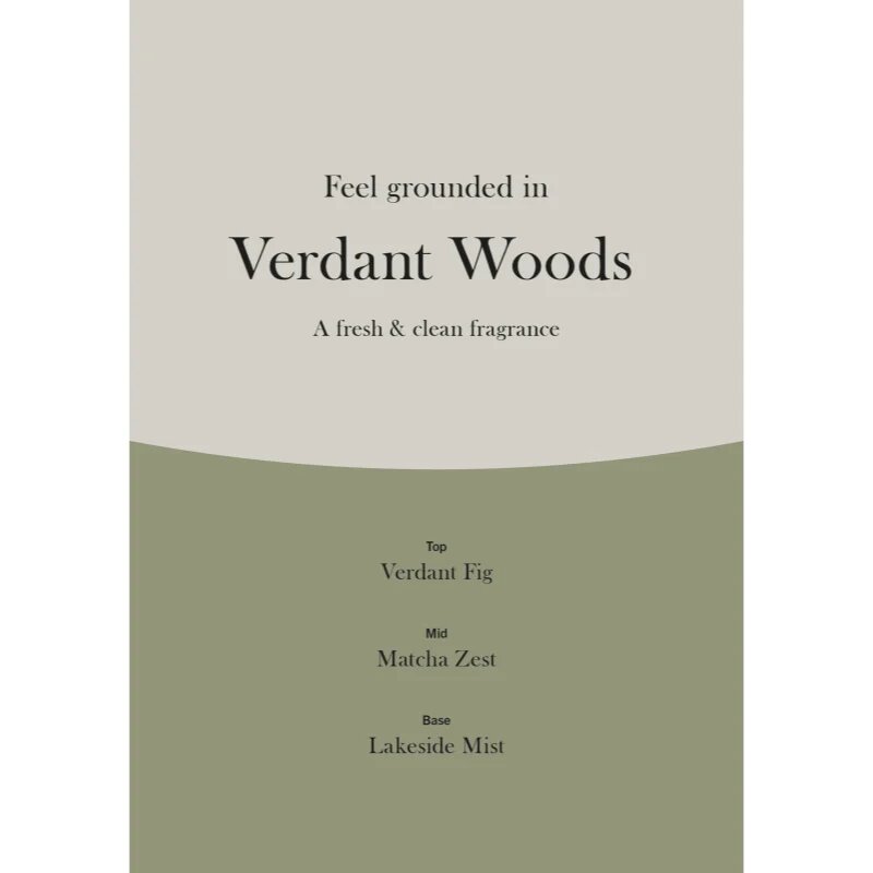 Woodwick Trilogy Verdant Woods lumânare parfumată cu fitil din lemn 275 g