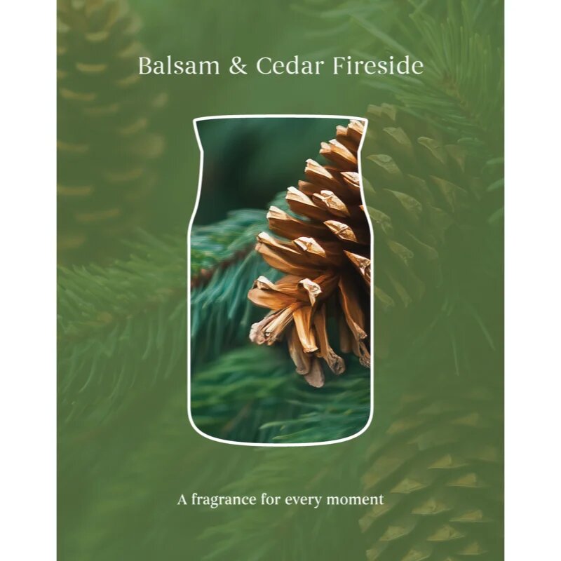 Yankee Candle Balsam & Cedar Fireside lumânare parfumată 368 g