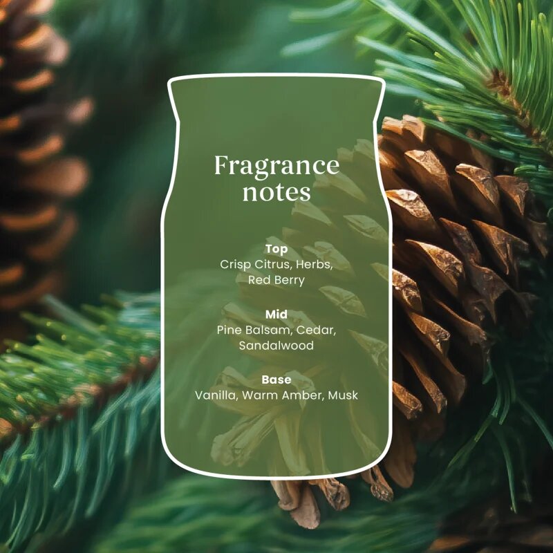 Yankee Candle Balsam & Cedar Fireside lumânare parfumată 567 g