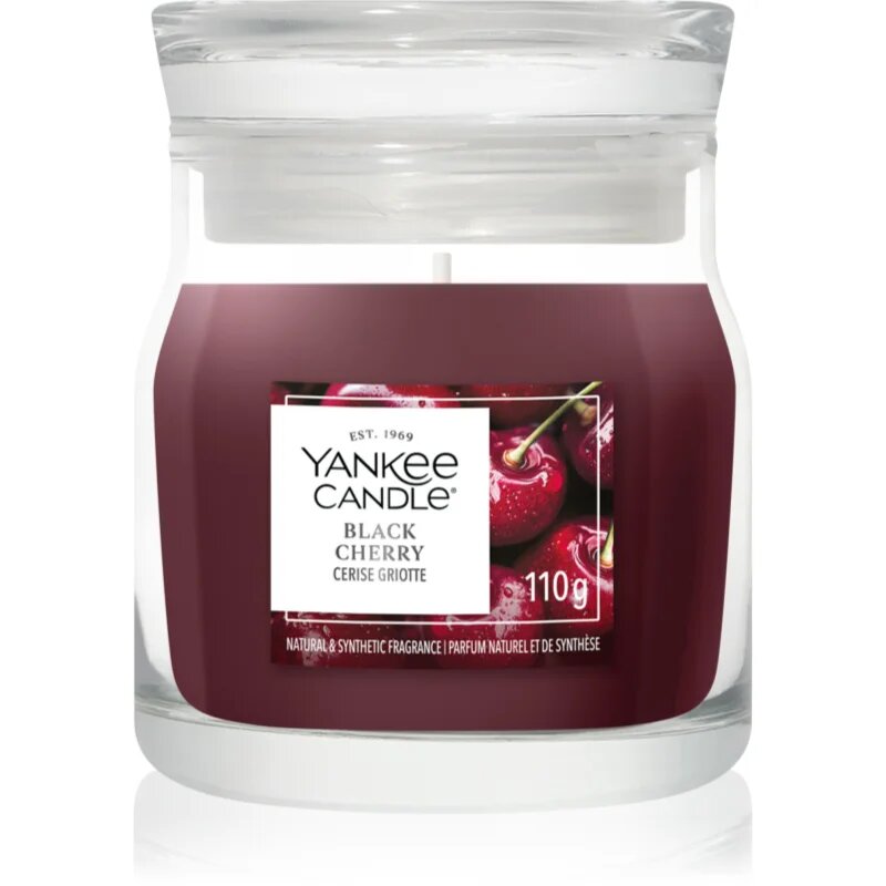 Yankee Candle Black Cherry lumânare parfumată Signature 110 g