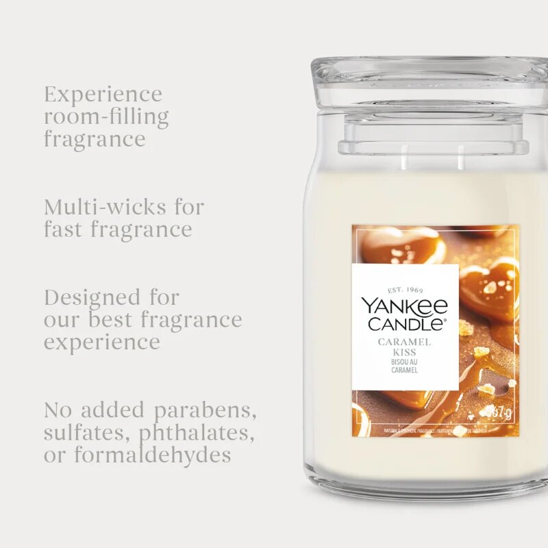 Yankee Candle Caramel Kiss lumânare parfumată 368 g
