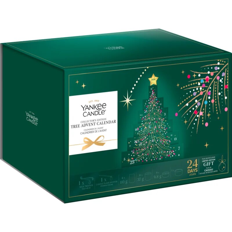 Yankee Candle Christmas Collection 2026 Collector's Edition Tree Advent Calendar Calendar de Crăciun ediție de colecție