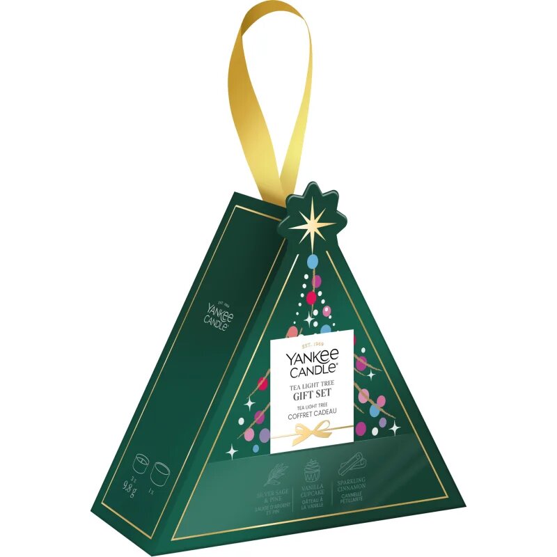 Yankee Candle Christmas Collection 2026 Tea Light Tree set cadou de Crăciun 4 buc