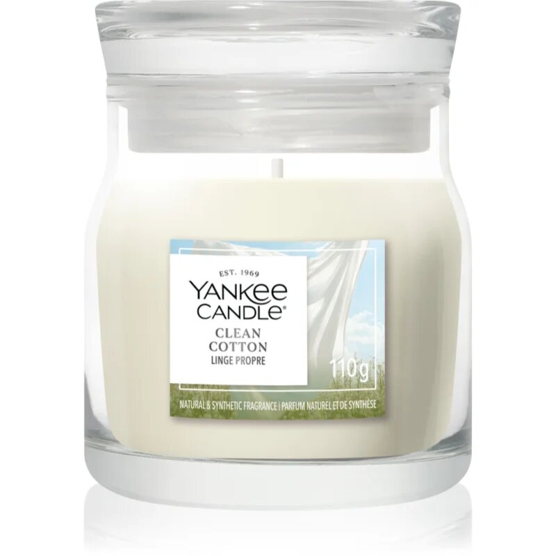 Yankee Candle Clean Cotton lumânare parfumată Signature 110 g