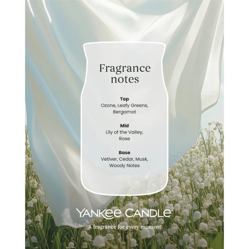 Yankee Candle Clean Cotton lumânare parfumată Signature 567 g