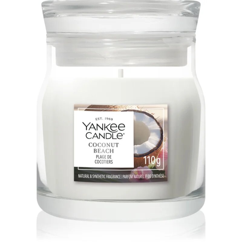 Yankee Candle Coconut Beach lumânare parfumată Signature 110 g