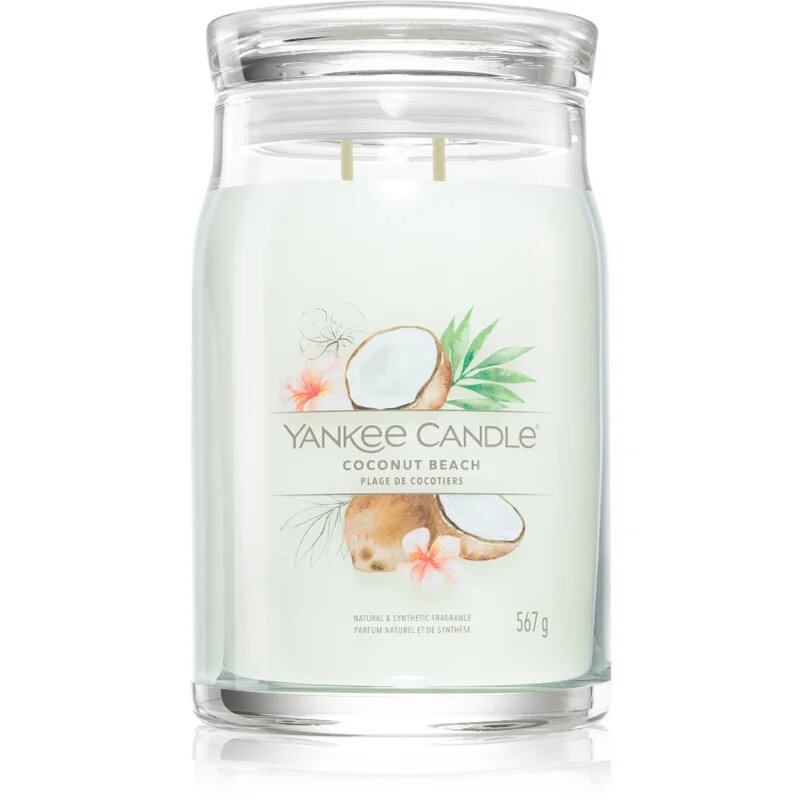 Yankee Candle Coconut Beach lumânare parfumată Signature 567 g