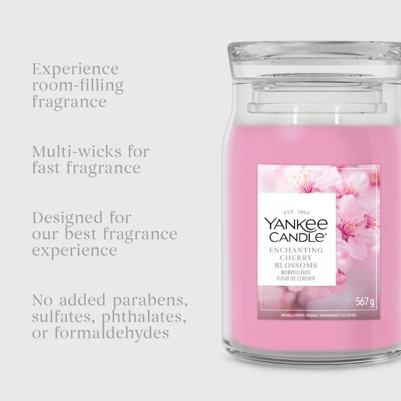 Yankee Candle Enchanting Cherry Blossom lumânare parfumată 567 g
