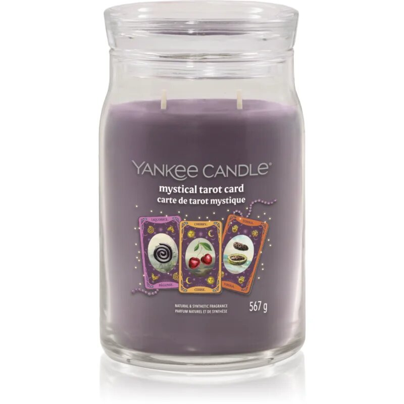 Yankee Candle Halloween Mystical Tarot Card lumânare parfumată Signature 567 g