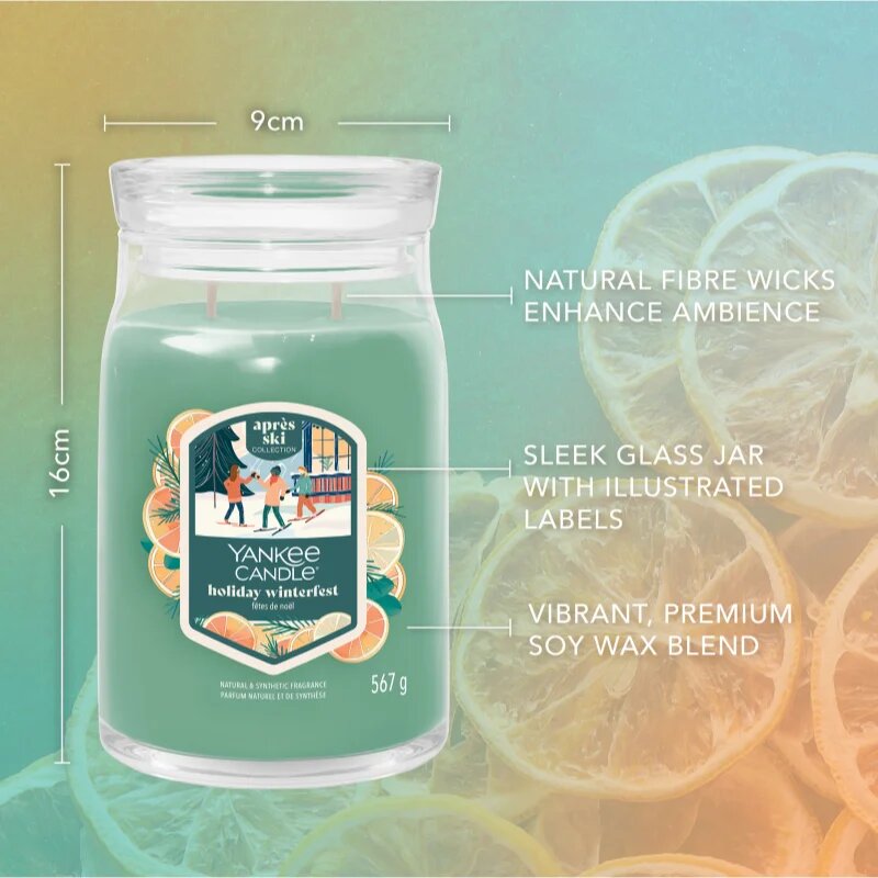 Yankee Candle Holiday Winterfest lumânare parfumată Signature 567 g